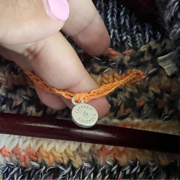 Anthropologie Knitted and Knotted Wool Bland Open Cardigan Size Small - Picture 4 of 7